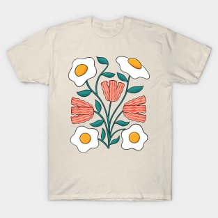 Eggs and Bacons Flowers T-Shirt